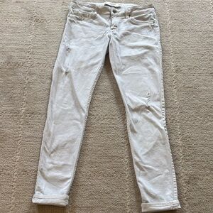 VINTAGE Abercrombie & Fitch White Skinny Jeans